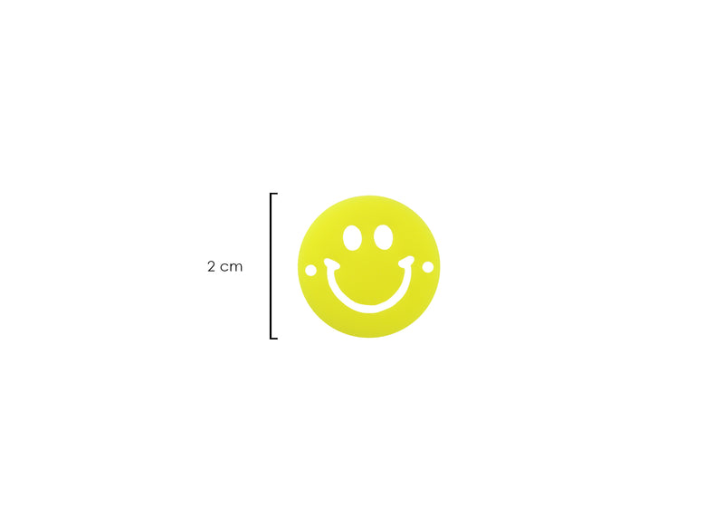 Separador Acrílico Amarillo Emoji Cara Feliz