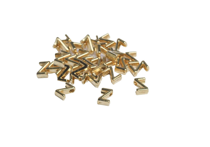 Conectores Separador Chapa de Oro Letra Z Dorado 6x5 mm