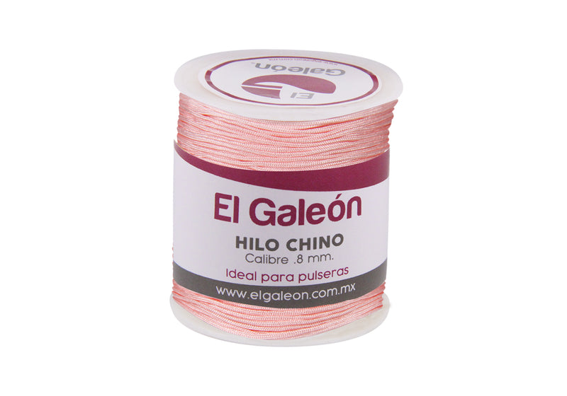Hilo Chino 0.8 mm color Rosa (100 metros)