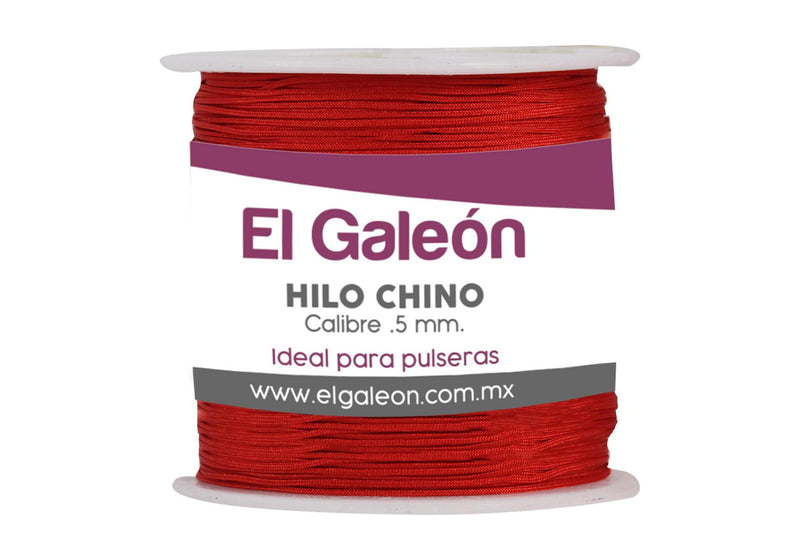 Hilo Chino 0.5 mm color Rojo