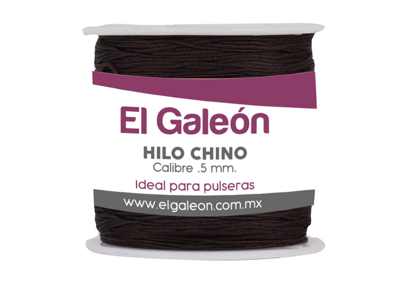 Hilo Chino 0.5 mm color Café Oscuro