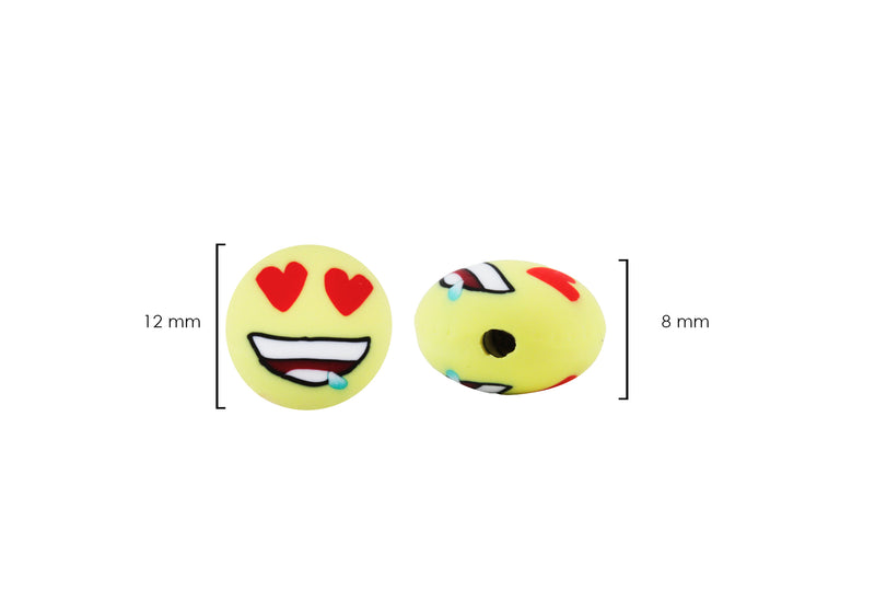 Cuentas de Caucho Emoji 3D
