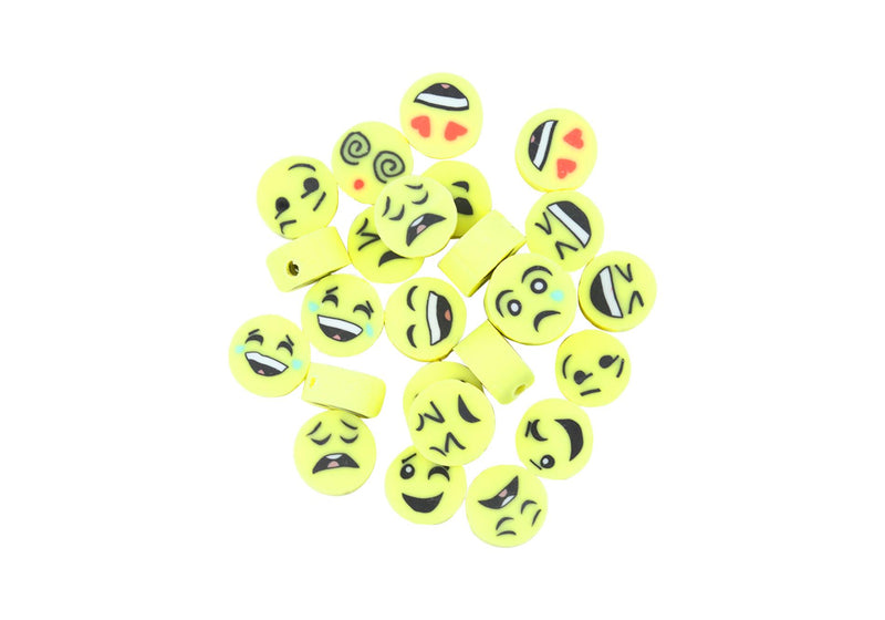 Cuentas de Caucho Emojis Amarillo