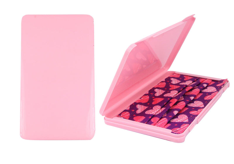 Caja portatil para cubrebocas rosa
