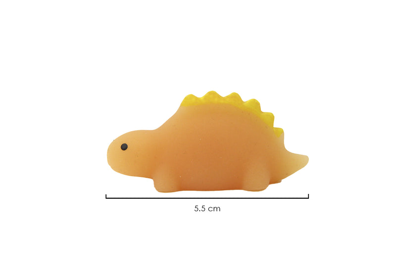 So Soft Dinosaurio Stegosaurus color Naranja Claro con Amarillo Mini