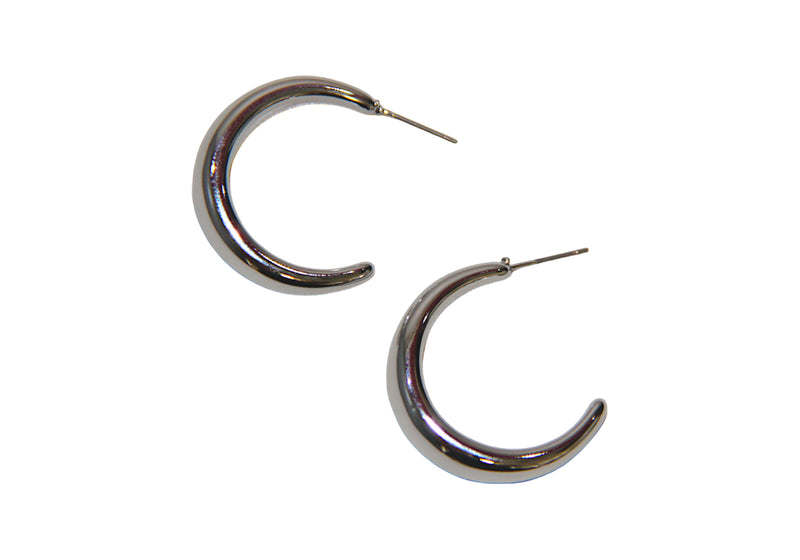 Aretes CCB Argolla Grande Color Plateado