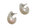 Aretes CCB Gota Curva Grande Perla