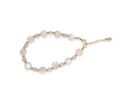 Brazalete de concha cubos con cristal