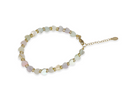 Brazalete de concha corazones rainbow con rondel