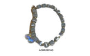 Brazalete de Cristal ajustable cubos Black Diamond Opal AB