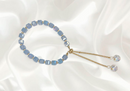 Brazalete de Cristal ajustable cubos Blue Opal AB