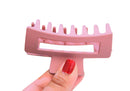 Pinza para Cabello Forma Cuadrada Rosa