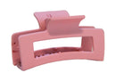 Pinza para Cabello Forma Cuadrada Rosa
