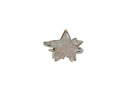 Frau Elegance Cristal anillo chapa de oro estrella rosa