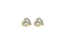Aretes corazon cristal AB 12 mm
