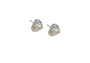 Aretes corazon cristal AB 12 mm