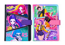Nuevo-Libreta K Pop Guerreras con Cierre de Iman (Variedad de Diseños)