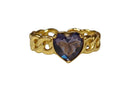 Anillo Ajustable Frau Elegance corazón morado