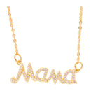 Nuevo-Frau Elegance Collar Dorado - Mama con Zirconia