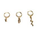 Nuevo-Frau Elegance Set 3 Aretes Serpiente  circulo de zirconia