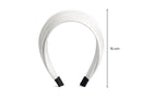 Nuevo-Diadema de Tela plisada Color blanca