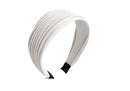 Nuevo-Diadema de Tela plisada Color blanca
