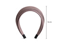 Nuevo-Diadema de Tela plisada Color Rosa Oscuro