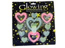 Set de figuras glow in the dark - Corazones Multicolor
