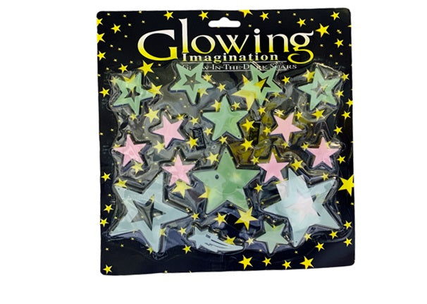 Set de figuras glow in the dark - Estrellas Multicolor