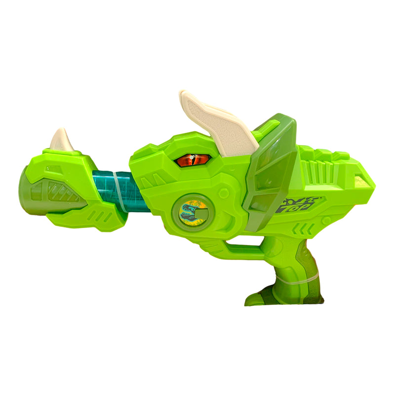 Pistola de Dinosaurio con Pelotas - Air Blasters Triceraptos Verde