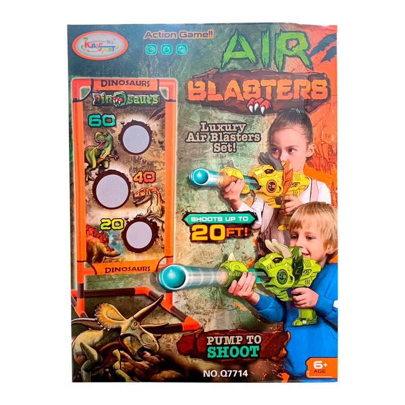 Set de Tiro con Pistola de Dinosaurio con Pelotas - Air Blasters