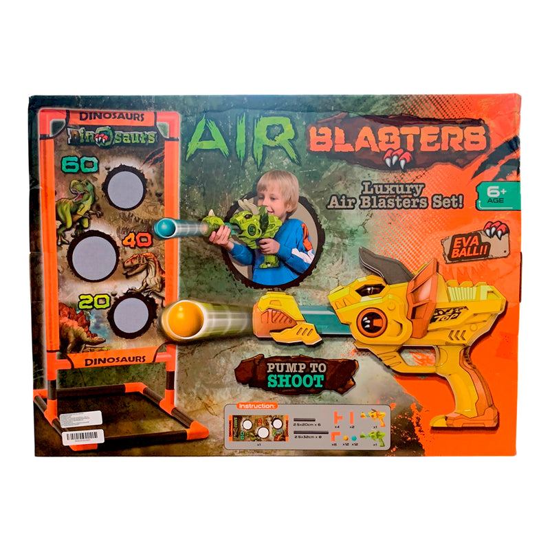 Set de Tiro con Pistola de Dinosaurio con Pelotas - Air Blasters