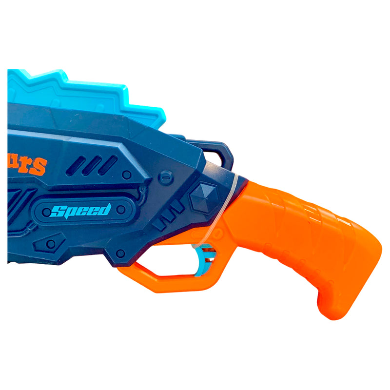 Pistola de Dinosaurio con Pelotas - Air Blasters / Azul con Naranja