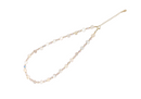Collar de concha blanca con cristal cubos AB