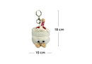 Llavero de Peluche Pastel con Velita Color Blanca
