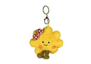 Llavero de Peluche Flor con moño Rojo