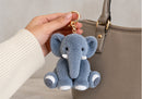 Llavero de Peluche Elefante Azul Oscuro