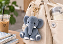 Llavero de Peluche Elefante Azul Oscuro