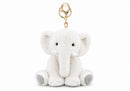 Llavero de Peluche Elefante Blanco