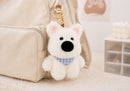 Llavero de Peluche Perrito Blanco