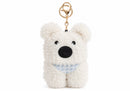 Llavero de Peluche Perrito Blanco