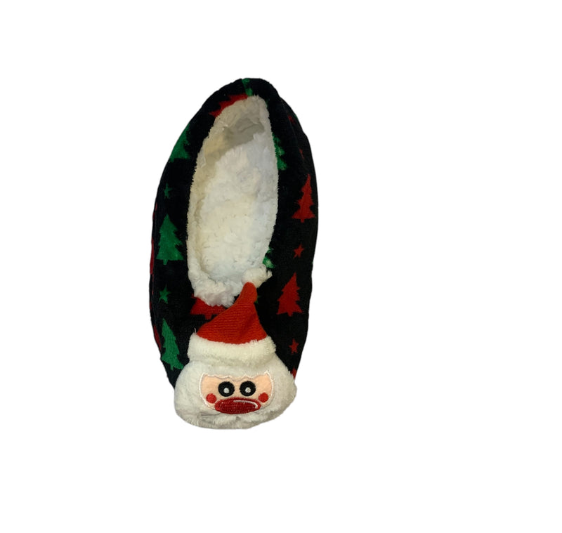 NP. Pantuflas Navidad 3D- Santa Claus con Pinos