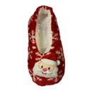 NP. Pantuflas Navidad 3D- Santa Claus con copos de nieve