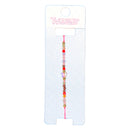 Brazalete de Hilo Black con Flor mini Cristal y bolitas de colores