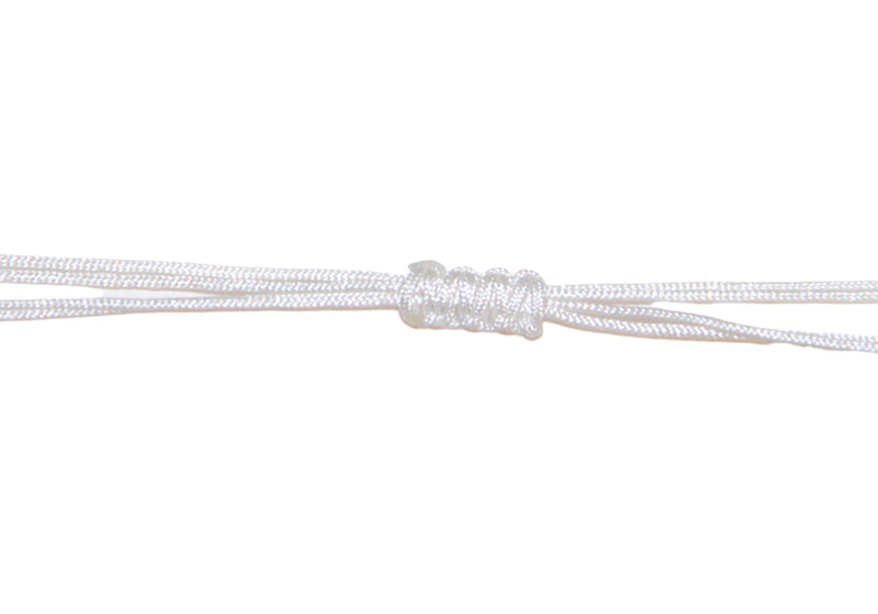 Brazalete de Hilo White con Separador Ojo Turco y bolitas