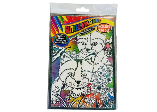 Nuevo-Glitter Glo Art  - Gatos