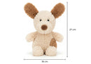 Peluche Peludito en Forma de Perrito Beige
