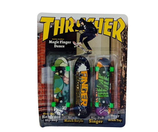 Nuevo-Set de 3 Patinetas para Dedos Finger Thrasher