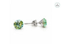 Arete de Poste con Cristal SWAROVSKI Chrysolite 6 mm