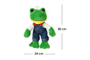 Peluche Rana con Overol 40 cm